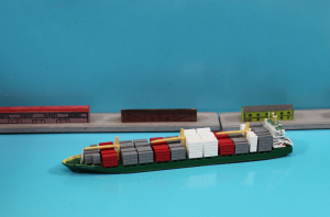 Containerfreighter "Juist Trader" (1 p.) GER 1998 Hansa / Modellbau Conrad 10477-X